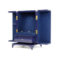 Fully Expandable Style High-end Velvet Inner Jewelry Box with logo Custom Spray-painted  Eco-friendly MDF Jewelry Box Organizer