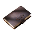 Perfect Binding Low MOQ Genuine Leather Handmade Creative Organizer/Planner Soft Cover Custom Logo Leather Journal Compact