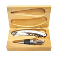 Peeler Set With Bottle Opener Fruit Knife Inside Bamboo Box Wine Bottle Opener Gift Set Wine Bottle Opener Set