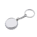 Custom Logo Bottle Opener Zinc Alloy Enamel Key Ring Beer Bottle Opener Key Chain