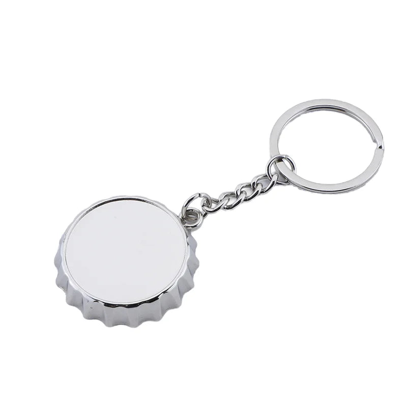 Custom Logo Bottle Opener Zinc Alloy Enamel Key Ring Beer Bottle Opener Key Chain