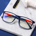 MK24022701 New Fashion Classic Retro Men Square TR90 Anti Blue Light Computer Glasses Eyeglasses Frames for All Face Protect Eye
