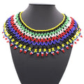 Women Boho Jewelry Charm Handmade Choker Beaded Collar Statement Necklace Seed Bead Necklace