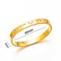 Stainless Steel Hawaiian Heart Waterproof Gold Bangles 18k Women Bangles Bracelet Jewelry Women for Women