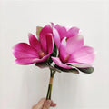 New Design Real Touch Magnolia Bouquet Artificial Flower Home Wedding Decoration