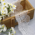 Fashion Designer White Chemical Lace Luxury 100% Polyester Custom Lace for Garment