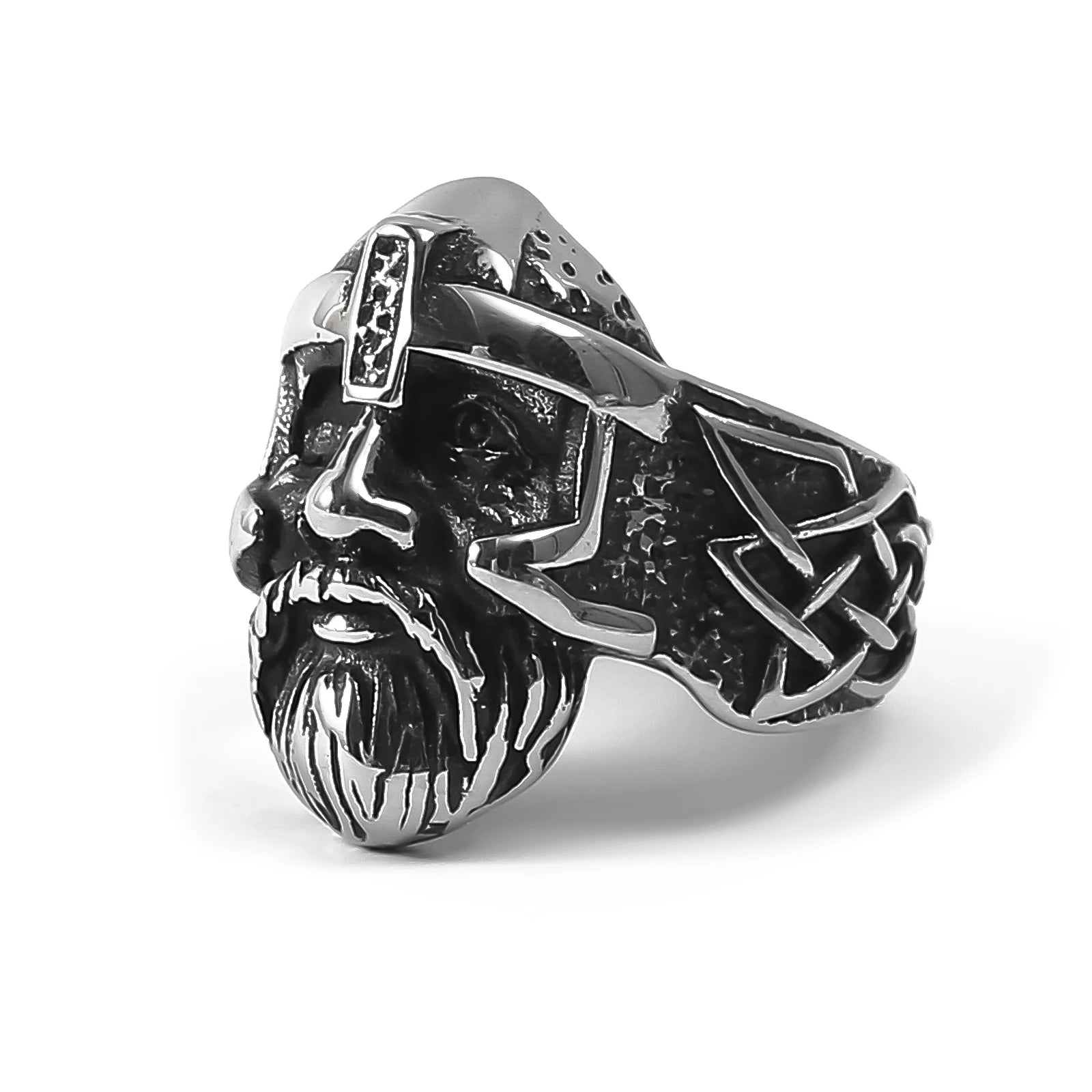 Viking Souvenir Stainless Steel Ring Men's Viking Ring Norse Myth God Odin Ring Viking Jewelry