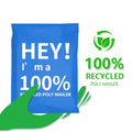 Pollastic Purple Yellow Dark Green Poly Mailers Heart Shape Packaging Envelope Double Seal Custom Poly Bags Mailer