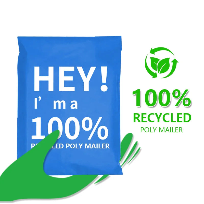 Pollastic Purple Yellow Dark Green Poly Mailers Heart Shape Packaging Envelope Double Seal Custom Poly Bags Mailer