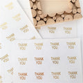 100pcs/pack Thank You Transparent Hot Stamping Handmade Heart Seal Sticker DIY Multifunction Label Adhesive Stickers