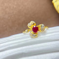 Classic Stylish New Design 9256 Sterling Silver 18K Gold Plated Natural Ruby Oval Cut Fancy Wedding Party Rings for Women