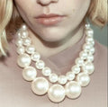 ZA New Design Fashion Hand-woven Double Layered Baroque Imitation Pearl Choker Necklace for Woman Party 2023 New Trend Jewelry