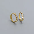 Elegant European Fashion 925 Sterling Silver Hoop Earrings Zircon Drop Wholesale for Weddings Parties Women's Piercing Jewelry