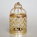 Hollow Iron Birdcage Candlestick Decorative Lantern Holder Metal Wire Hanging Indoor Wedding Decor Boxed Centerpiece Home