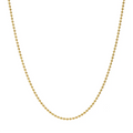 Solid 14k Yellow Gold Find Necklace&pendant 2mm Diamond Cut Moon Cut Ball Bead Chain Necklace