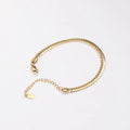 Wholesale 18K Pvd Plated Simple Design Chain Bracelet for Women