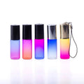 Wholesale Empty Roll on 5ml/10ml Glass Travel Perfume Bottle with Custom Logo Multi-color Custom Cap Colors