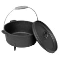 Outdoor Camping Over Fire Cast Iron Dutch Oven Cookware