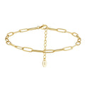 ACME 925 Sterling Silver Women  Basic Chain Bracelets Simple Minimalist Cuban Thin Chain Chill Square Party Summer Holiday Gift