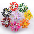 Colorful Real Touch DIY Flower Hair Accessories Hawaiian Foam Flower Hair Claws Tiare Hula Girl for Christmas Party