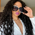 Women's Oversized Sunglasses Handmade Diamond-Studded Rhinestones Anti-Radiation PC Frame Blue Pink White Wholesale Sun Glasses
