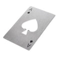 Play Card Shape Stainless Steel Metal Beer Bottle Opener
