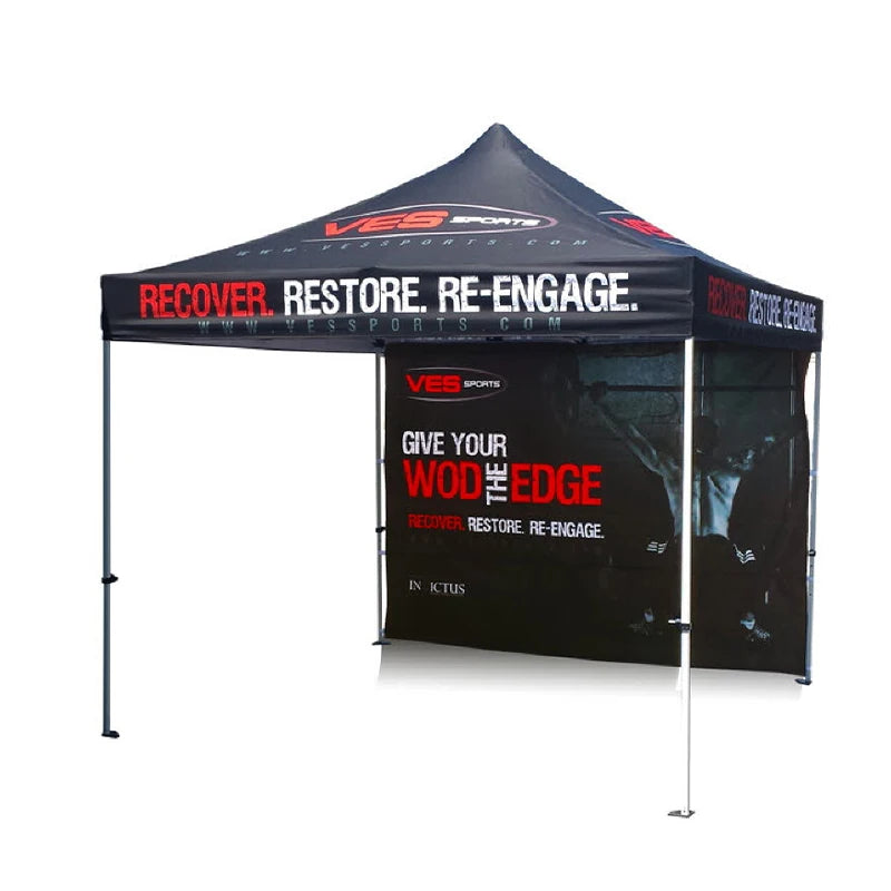 Best Price Portable Folding Pop up Gazebo With Side Walls Printed Canopy Tent Aluminum Outdoor Waterproof Trade Show Tents