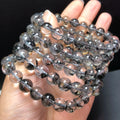 Hot Sale Polished Herkimer Diamond Bracelet Natural Crystal Gemstone Jewelry for Women Healing Stone Gift