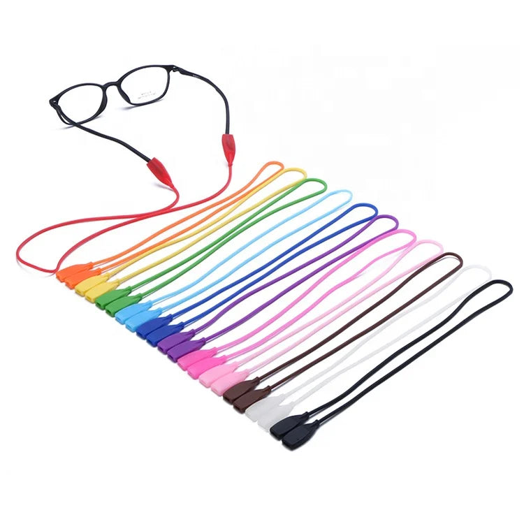 Comfortable Glasses Strap Neck Cord Sports Eyeglasses Band Soft Eyeglasses Cords Silicone Cord for Glasses
