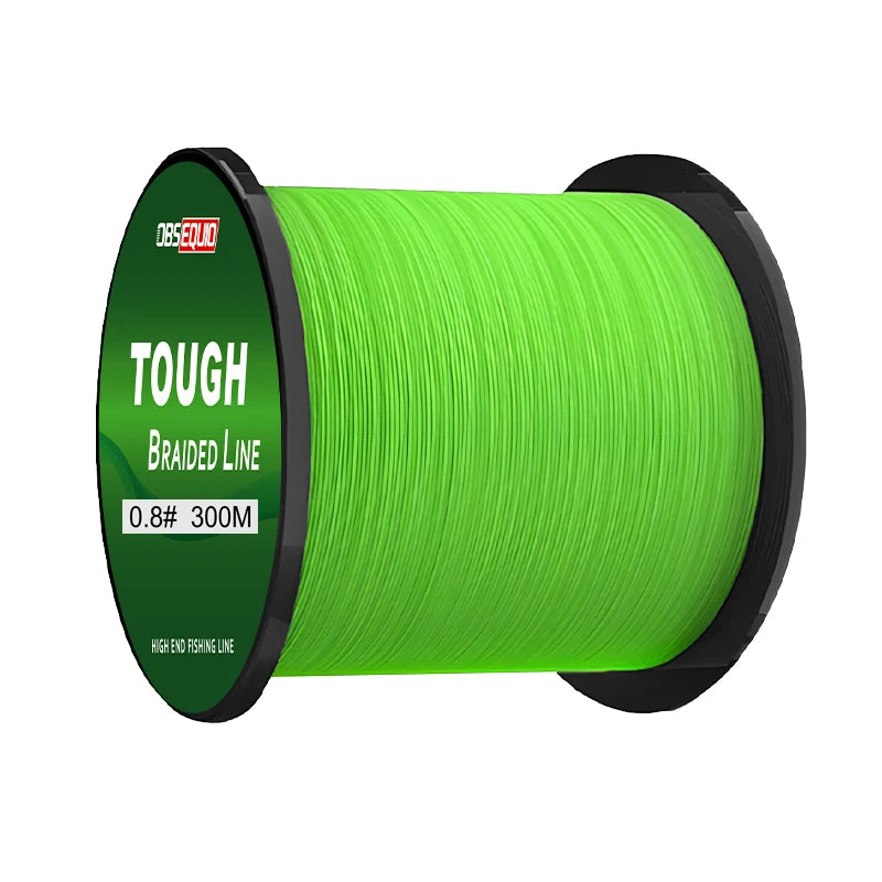 Wholesale OBSEQUIO DT055 8 Strand 300m China Polyethylene Braided Super Strong Floating Fishing Line for Lake River Fishing