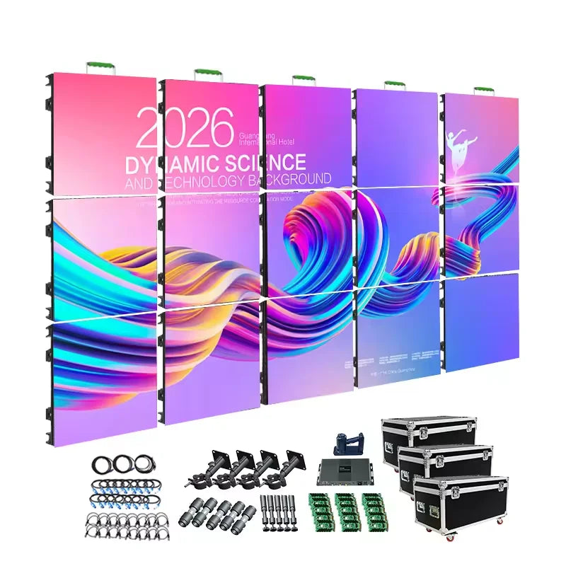 Pantalla Led Interior P3.91 500x500mm Indoor Led Panels Video Wall Stage Background Led Display Screen for Events MegaBDM