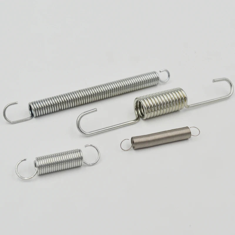 Custom Factory 304SS Stainless Steel Hook Tension Industrial Coil Spring Various Types Suitable