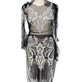 Bling Shining Full Dress Crystal Beaded Rhinestone Evening Bridal Dress WDP-261