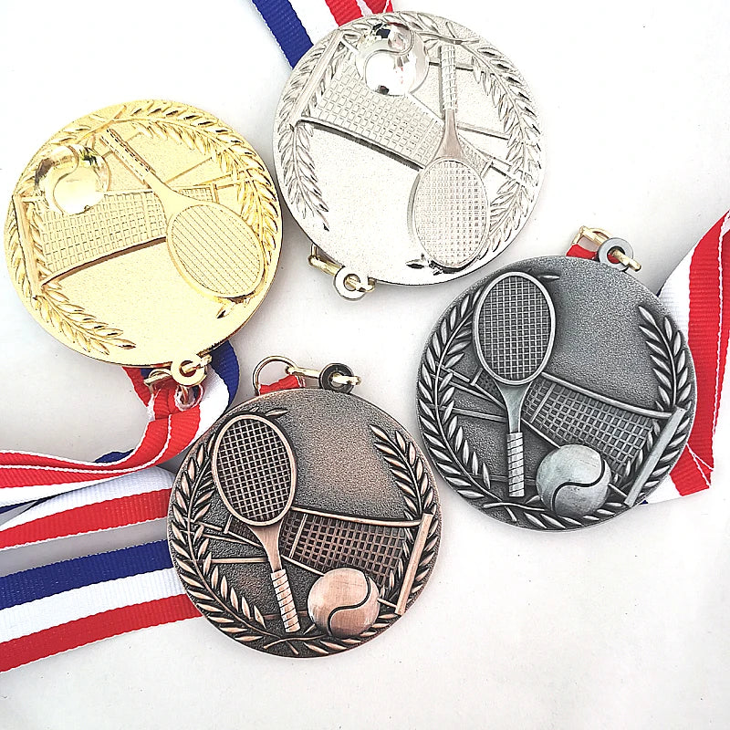 Fans Souvenir Tennis Match Medals Award Zinc Alloy Medals Sport Match Sports Medal Metal