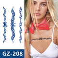Semi Permanent Waterproof Arm Temporary Tattoo Stickers Long Lasts 100% Plant-Based Ink Tattoo Stickers