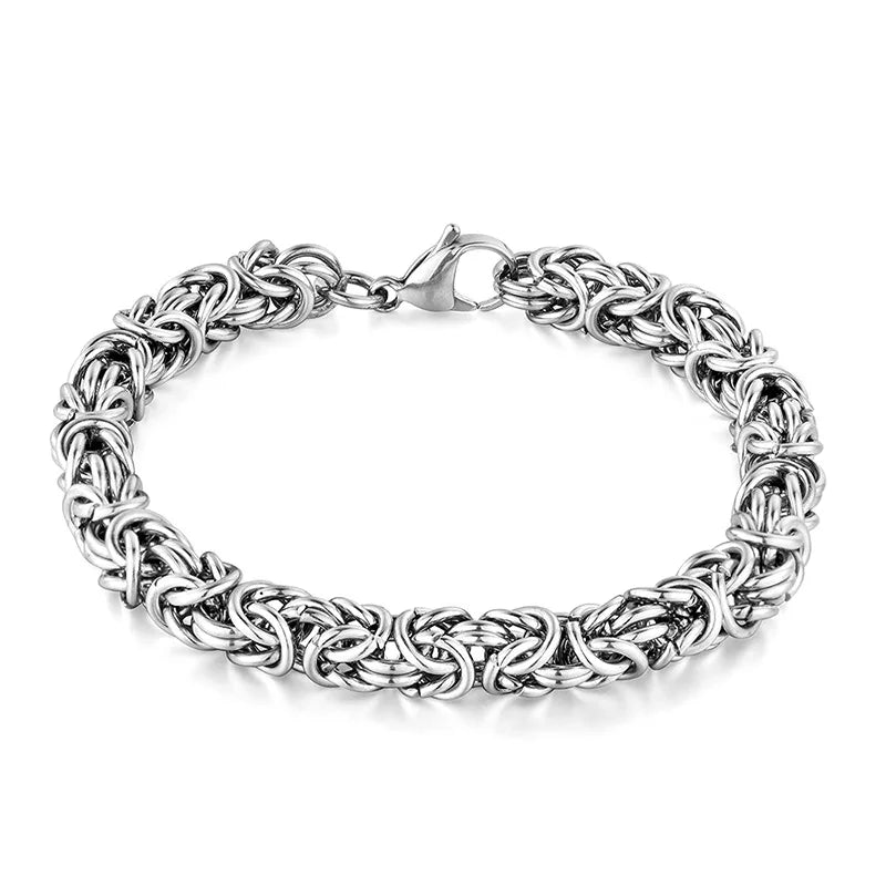 Vintage 7mm Thickness Stainless Steel Marina Link Chain Bracelets Never Fade Hip Hop Fashionable Wedding Parties Jewelry