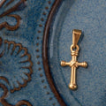 Olivia 18K Gold Plated Crystal Cross Pendant Stainless Steel Christian Jewelry Cubic Zirconia Ankh Cross Necklace Charm
