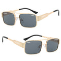 DL Glasses Wholesale Metal Frame UV400 Sunglasses 2025 Custom Logo Retro Rectangle Male Female Vintage Square PC Lenses