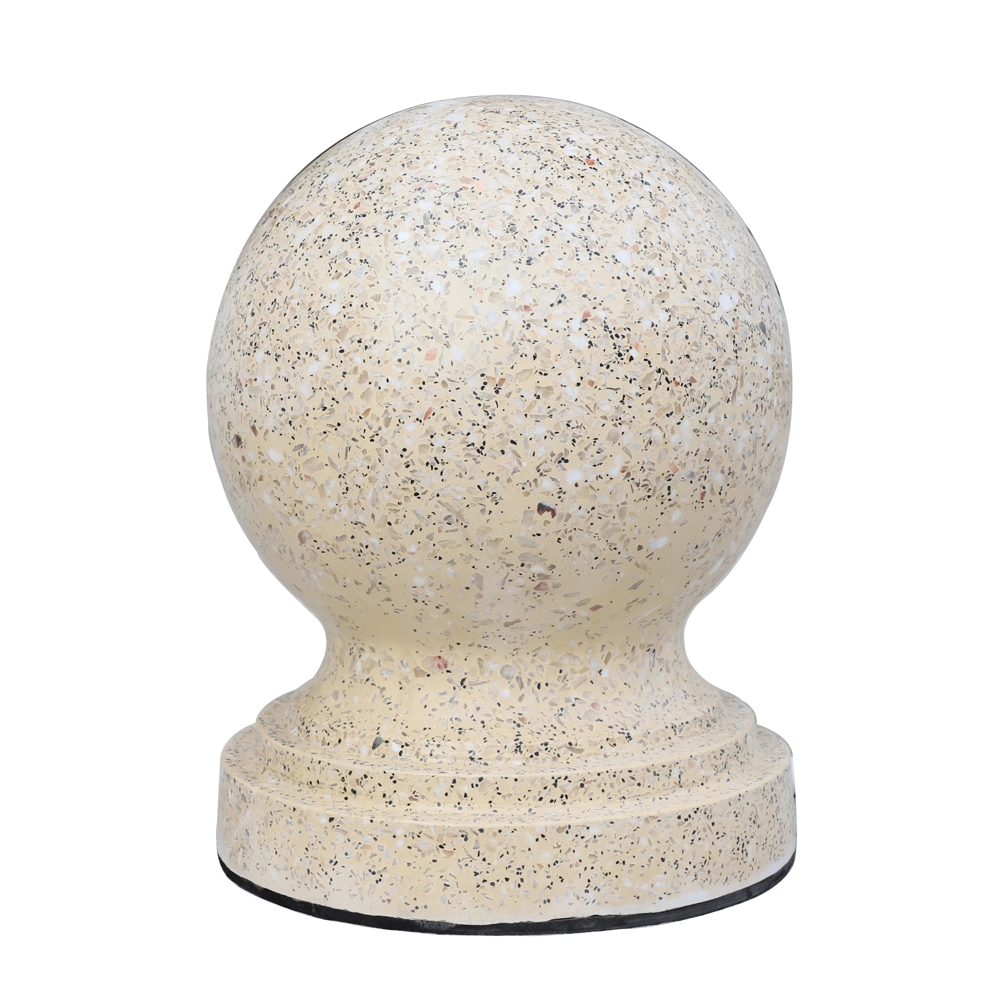 Multicolor/Customized LED Stone Bollard and Shinning Stone Ball Blocker Light Our Lives