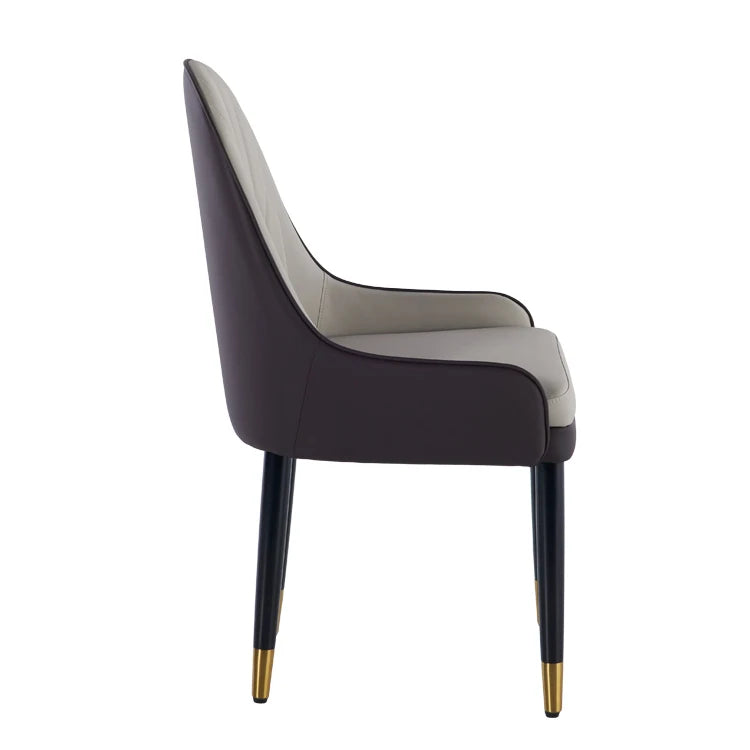 Modern European Dining Room Chairs Leather Living Room Furniture Dining Chair Set