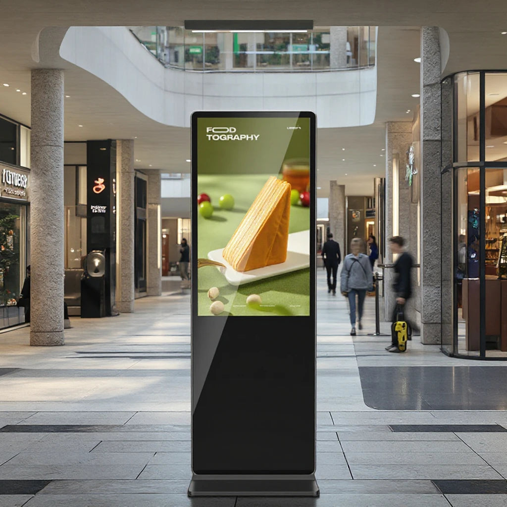 MWE 55-Inch Android Screen Indoor Vertical LCD Advertising Display Retail Store Digital Poster Monitor Floor Shopping Malls