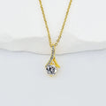 G2721 Wholesale Collier Stainless Steel 18K Pvd Gold Plated Zircon Alluring Beauty Pendant Necklace Fashion Jewelry Necklaces
