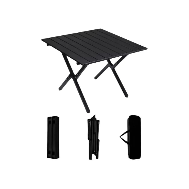 Modern Portable Folding Picnic Table Set Durable European Plastic Fabric for Outdoor Courtyard Camping Park Dining