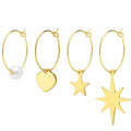 2026 Trendy Women's Gold Plated Fine Hoop Earrings Customizable Charm Fashion Earrings for Ladies