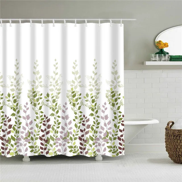 Flower Dandelion Red Rose SmallFrabic Waterproof Polyester Bathroom Curtain With Hooks Fresh Shower Curtains Bathroom Curtain/