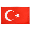 Low MOQ OEM ODM 100% Polyester 3*5ft  Made Turkish National Flag