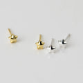 Wholesale 925 Sterling Silver Small Stud Earrings Sweet Cute Hollow Star Ear Bone Jewelry for Women Fashionable Simple Gift