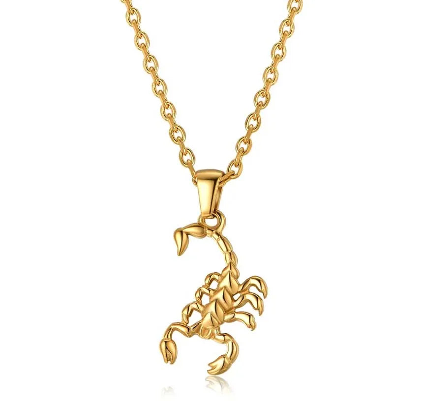 Milskye Fine Fashion Jewelry for Women 925 Sterling Silver 18k Gold Plated Scorpion Necklaces