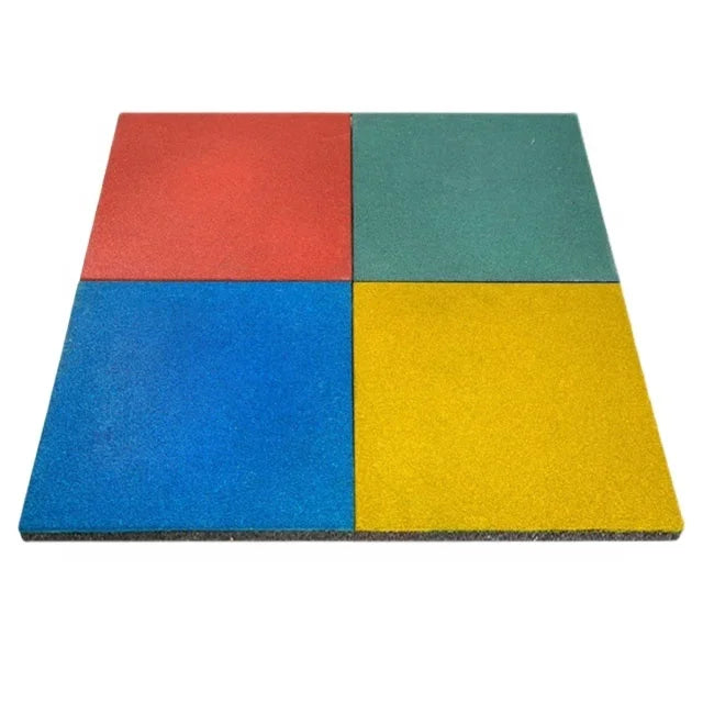 Eco-Friendly 25mm Thick Waterproof Rubber Mats Soundproof Anti-Shock Floor for Outdoor Sports Smooth Surface Protective Flooring