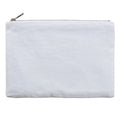 Custom Printed Unbleached Zipper Jute Makeup Pouch With Logo
